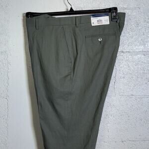 Tommy Hilfiger Men's Modern-Fit Linen Blend Pants Sage 40x30 $125